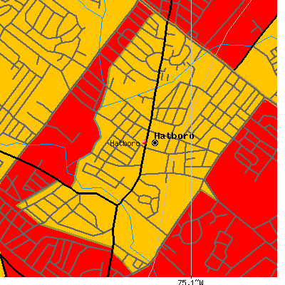 Hatboro map
