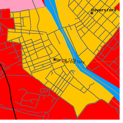 Spring City map