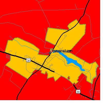 Jennerstown map
