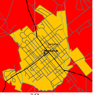 Manheim map