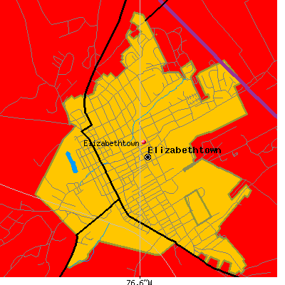 Elizabethtown map