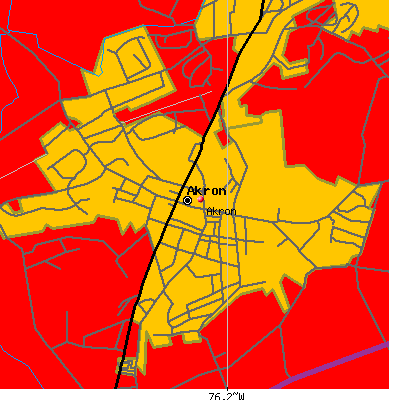 Akron map