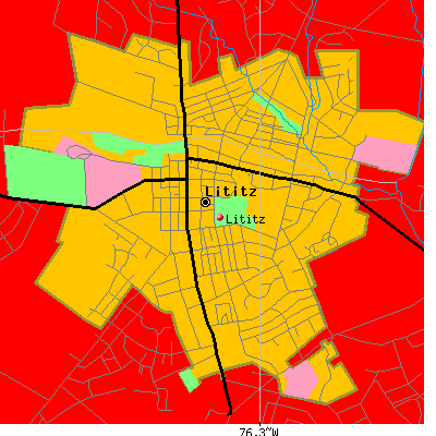 Lititz map