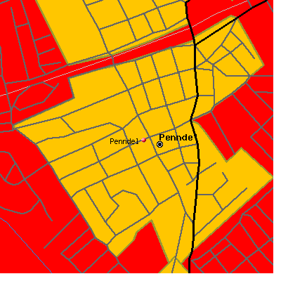 Penndel map