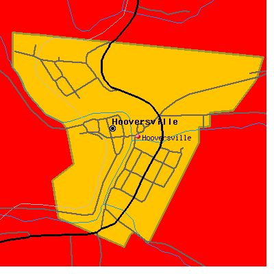 Hooversville map