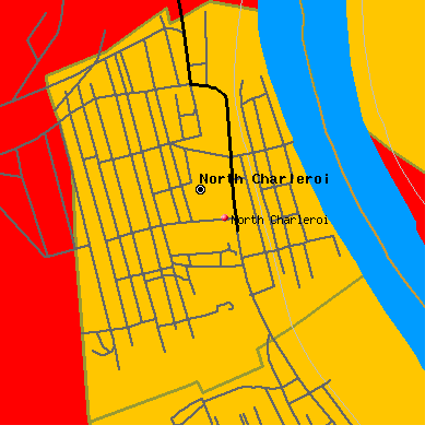 North Charleroi map
