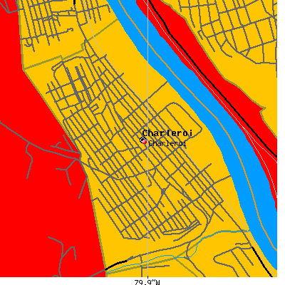 Charleroi map