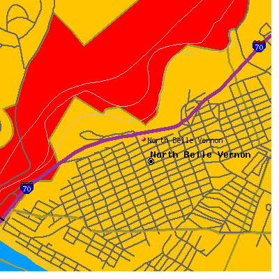 North Belle Vernon map