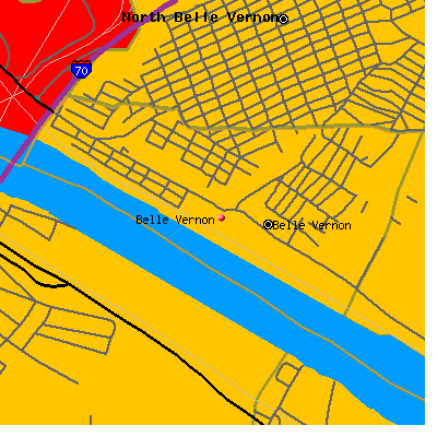 Belle Vernon map