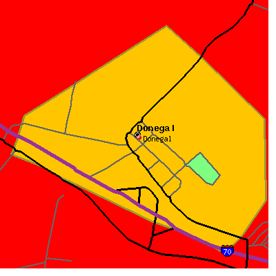 Donegal map