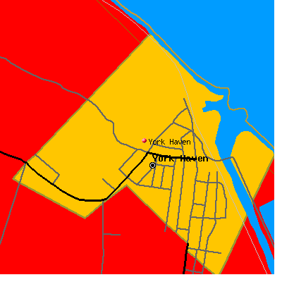 York Haven map