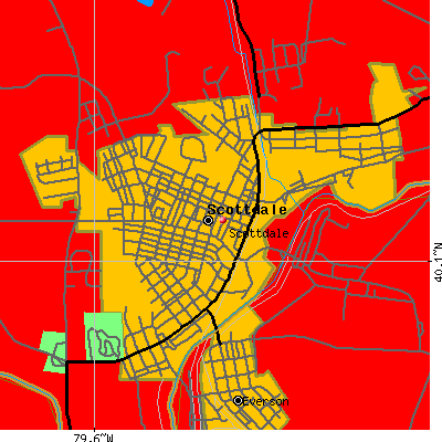 Scottdale map