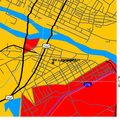 Bridgeport map