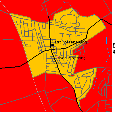 East Petersburg map