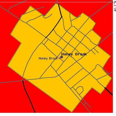 Honey Brook map