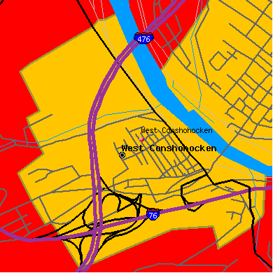 West Conshohocken map