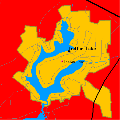 Indian Lake map