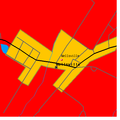 Wellsville map