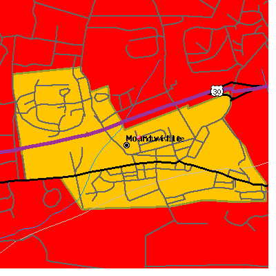 Mountville map