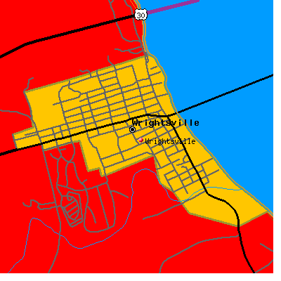 Wrightsville map