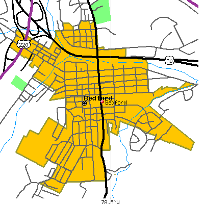 Bedford map