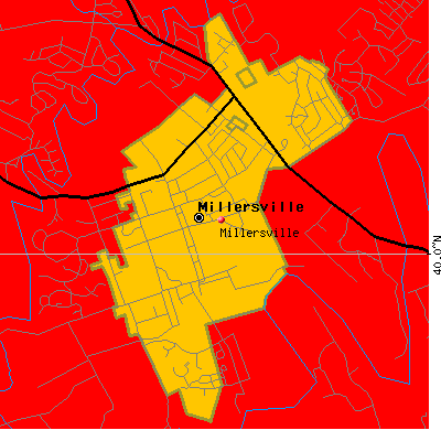 Millersville map