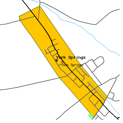 York Springs map