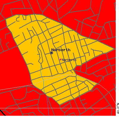 Narberth map