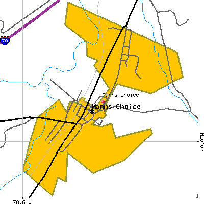 Manns Choice map