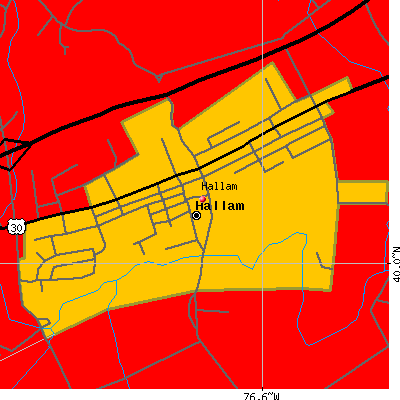 Hallam map