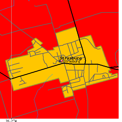 Strasburg map
