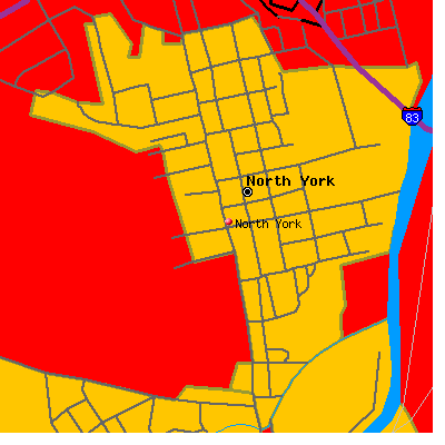 North York map