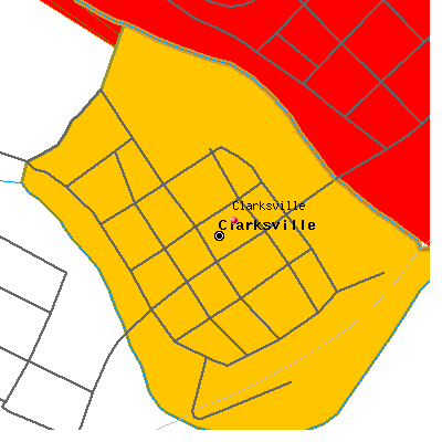 Clarksville map