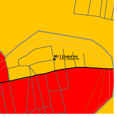 Millbourne map