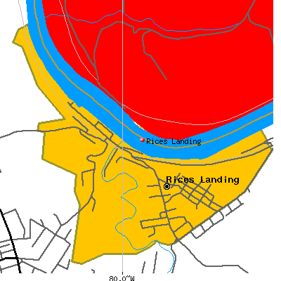 Rices Landing map
