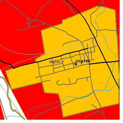 Atglen map