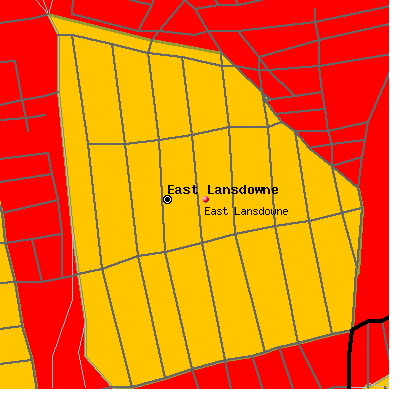 East Lansdowne map