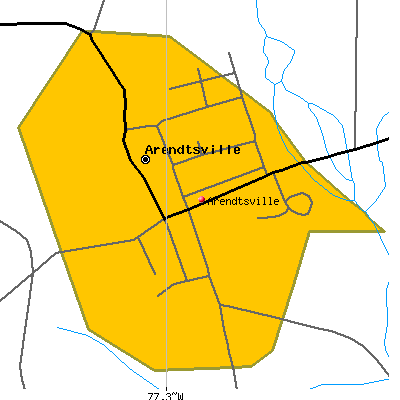 Arendtsville map