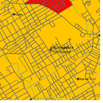 Collingdale map