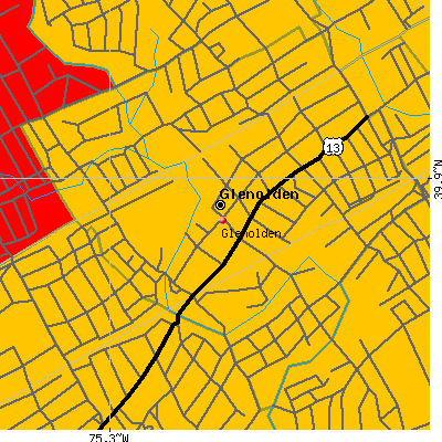 Glenolden map