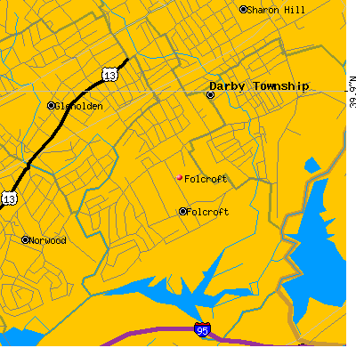 Folcroft map