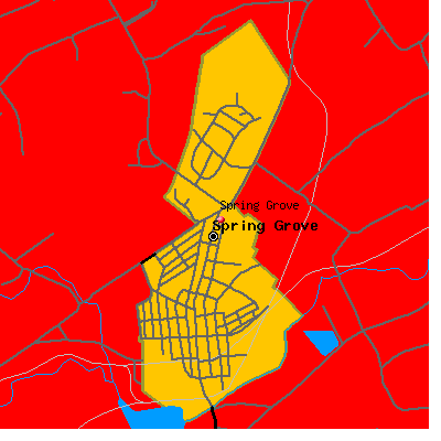 Spring Grove map