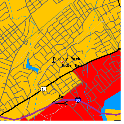 Ridley Park map