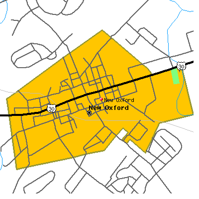New Oxford map