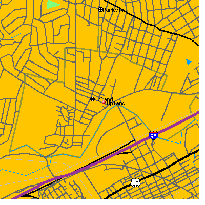 Upland map