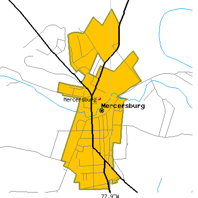 Mercersburg map