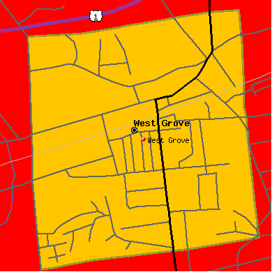 West Grove map