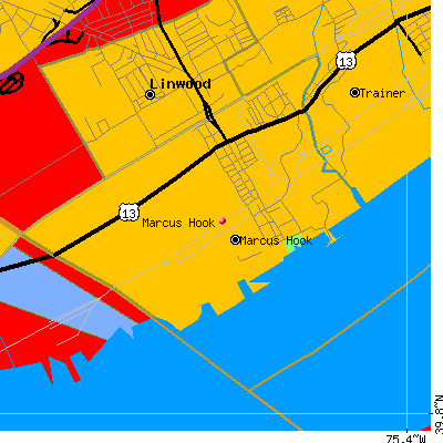 Marcus Hook map