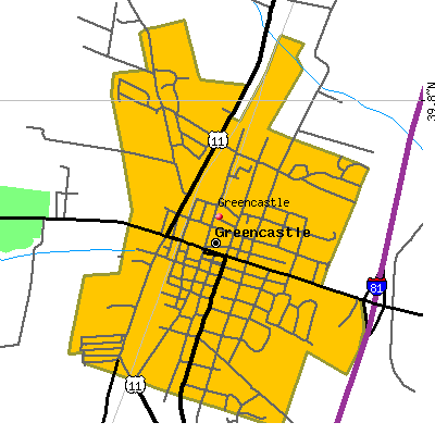 Greencastle map