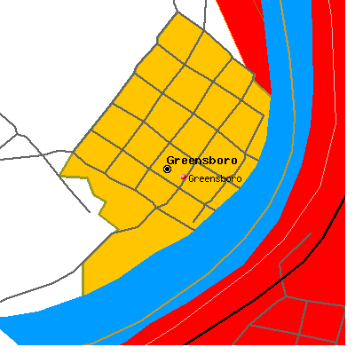 Greensboro map